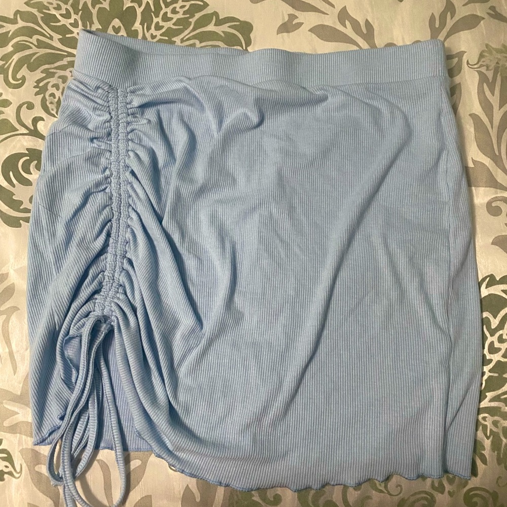 Shein ruched tie mini skirt